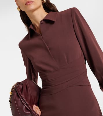 Robe midi en crêpe de satin | Roland Mouret