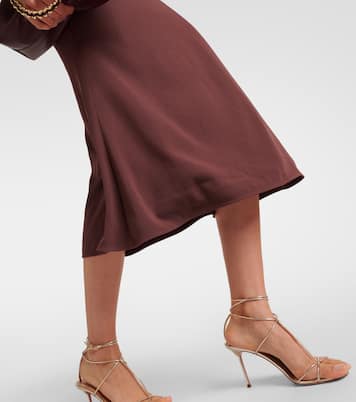 Robe midi en crêpe de satin | Roland Mouret