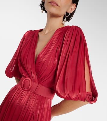 Midikleid Brennie Lurex® aus Georgette | Costarellos