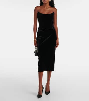 Velvet bustier dress | Dolce&Gabbana