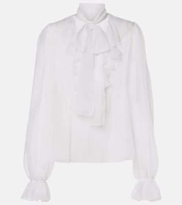 Blusa in seta con fiocco | Dolce&Gabbana