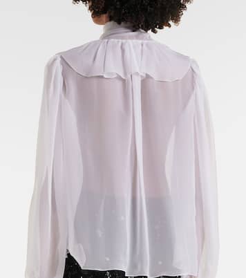 Blusa in seta con fiocco | Dolce&Gabbana