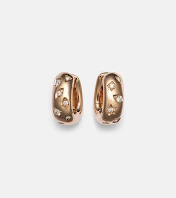 Iconica 18kt rose gold earrings with diamonds | Pomellato