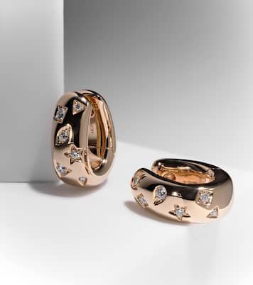 Iconica 18kt rose gold earrings with diamonds | Pomellato