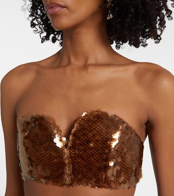 Sequined bra top | Blazé Milano