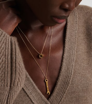 Collier Wrench Pendant Y en or 18 ct et diamants | Ileana Makri