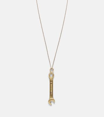 Collier Wrench Pendant Y en or 18 ct et diamants | Ileana Makri