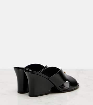 Wedge-Pantoletten Vera 80 aus Leder | Loro Piana