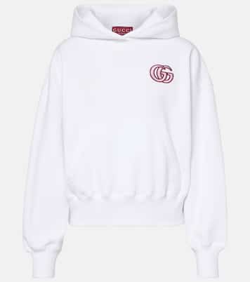 Sudadera de jersey de algodón bordada con GG | Gucci