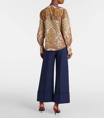 Camisa Voyage Imaginaire de algodón con volantes | Valentino