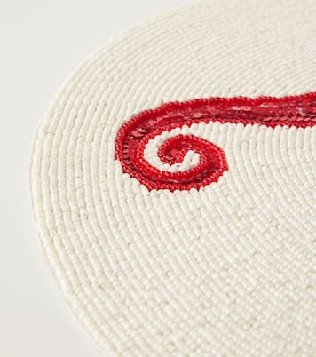 Seahorse set of 2 beaded placemats | Les-Ottomans