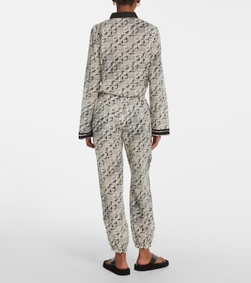 Pantaloni in seta e cotone con stampa | Tory Burch