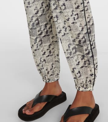 Pantaloni in seta e cotone con stampa | Tory Burch