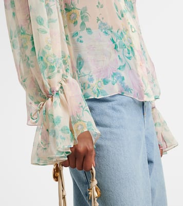 Blouse en soie à fleurs | Chloé