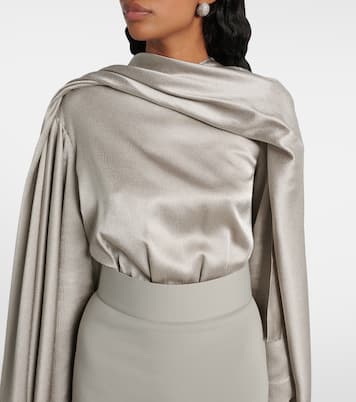 Robe Rosalia mit Satin | Solace London