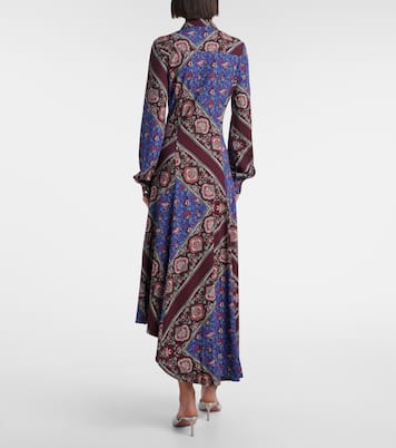 Vestido midi asimétrico con paisley | Rabanne