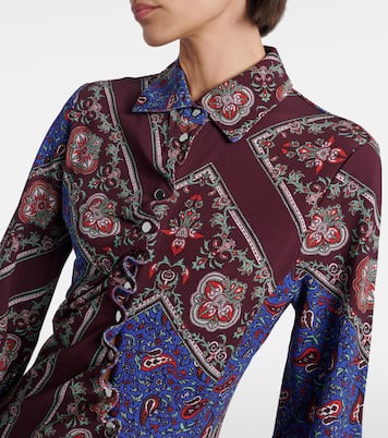 Vestido midi asimétrico con paisley | Rabanne