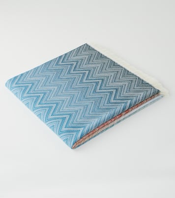 Ciro Zigzag fringed wool throw | Missoni