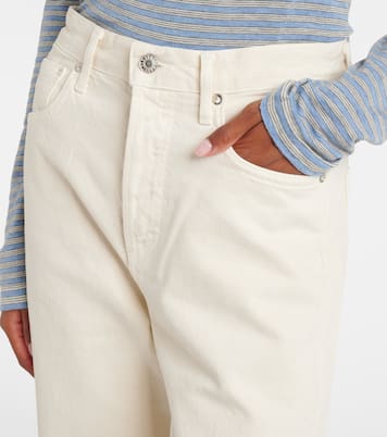 Ren cropped high-rise wide-leg jeans | Agolde