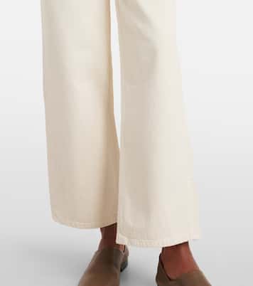 Ren cropped high-rise wide-leg jeans | Agolde