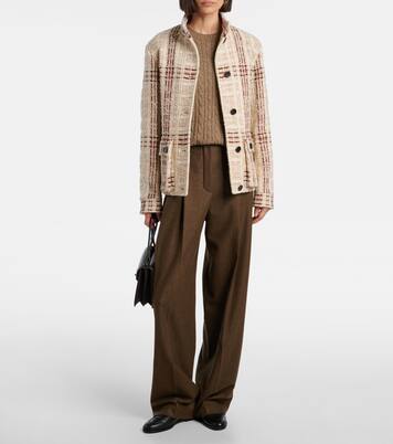 Xandra cashmere tweed jacket | Loro Piana