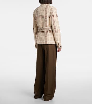 Xandra cashmere tweed jacket | Loro Piana