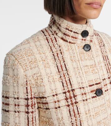 Xandra cashmere tweed jacket | Loro Piana