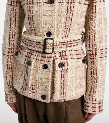 Xandra cashmere tweed jacket | Loro Piana