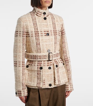 Xandra cashmere tweed jacket | Loro Piana