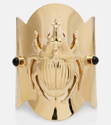 Scarab gold-plated cuff bracelet  | La DoubleJ