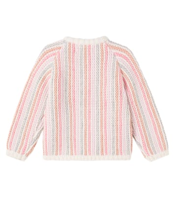 Kiri striped wool and cotton cardigan | Konges Sløjd