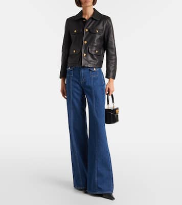 Lotta high-rise wide-leg jeans | 7 For All Mankind