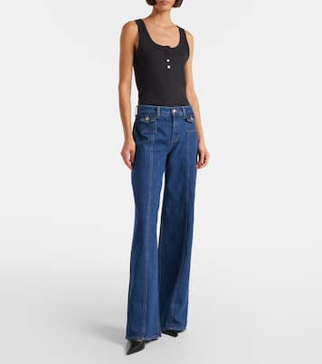 Lotta high-rise wide-leg jeans | 7 For All Mankind