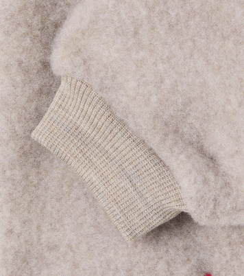 Baby Kinnie wool fleece sweatpants | Wheat
