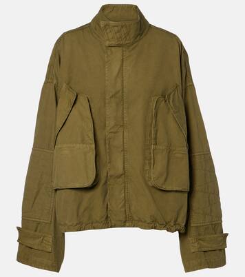 Chaqueta de algodón con piel | The Attico