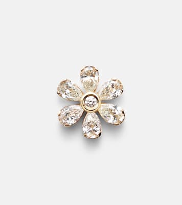 Einzelner Ohrring Cosmos Diamant aus 18kt Gelbgold mit Diamanten | Sophie Bille Brahe