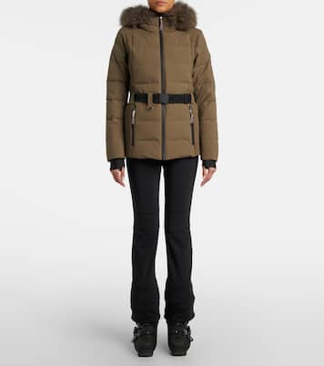 Doudoune 64cm belted down jacket | Yves Salomon