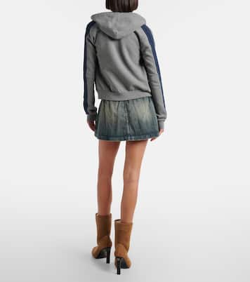 Mini-jupe en denim délavé | Balenciaga