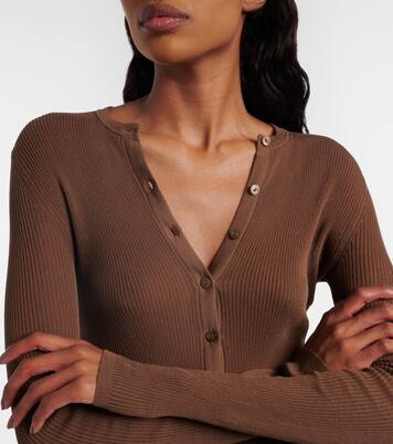 Ribbed-knit cotton Henley shirt | Gucci