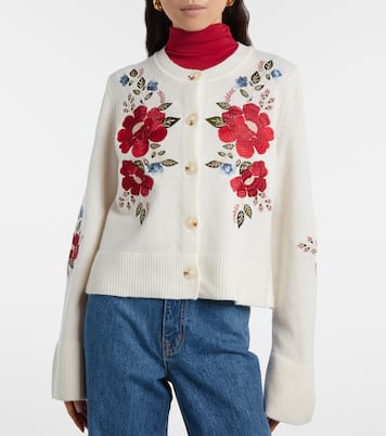 Bestickter Cardigan aus Wolle | Farm Rio