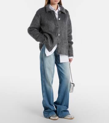 Mocasines Bonnie Doble G de piel metalizada | Gucci