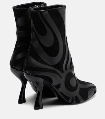 Ankle Boots Marmo aus Leder mit Veloursleder | Pucci