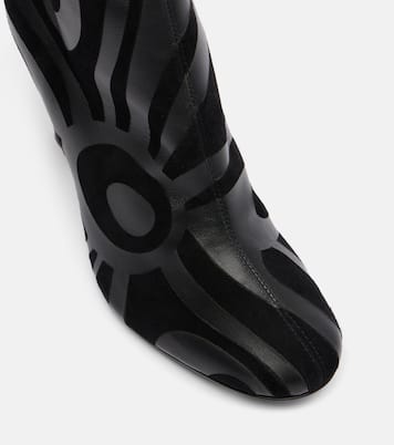 Ankle Boots Marmo aus Leder mit Veloursleder | Pucci