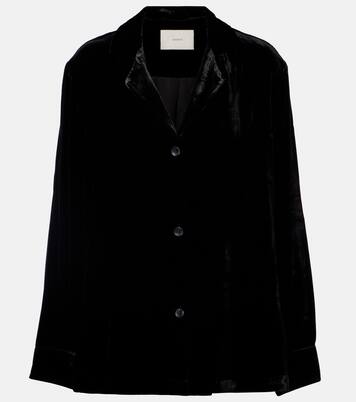Calabasas velvet shirt | Asceno