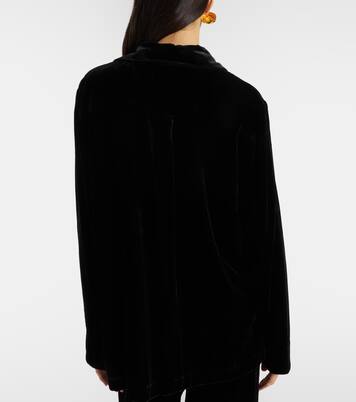 Calabasas velvet shirt | Asceno
