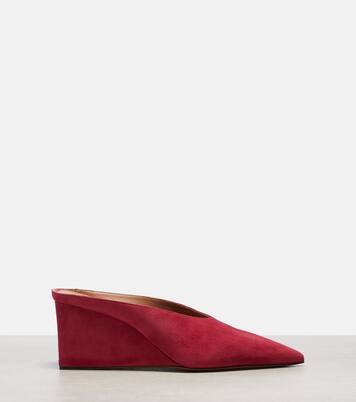Cube 75 suede wedge mules | Alaïa