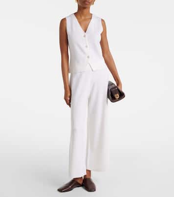 Virgin wool wide-leg pants | Jardin des Orangers