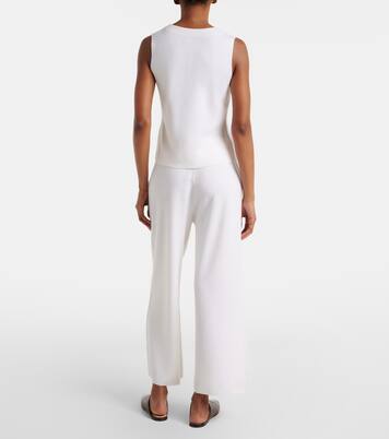 Virgin wool wide-leg pants | Jardin des Orangers