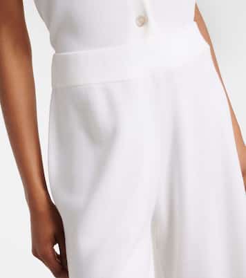 Virgin wool wide-leg pants | Jardin des Orangers