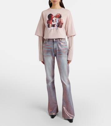2025F coated bootcut jeans | Acne Studios